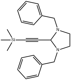 2-(1,3-dibenzylimidazolidin-2-yl)ethynyl-trimethylsilane Structure