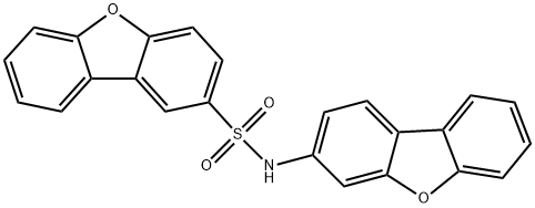 N-dibenzofuran-3-yldibenzofuran-2-sulfonamide 구조식 이미지