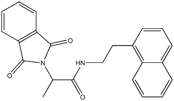 2-(1,3-dioxoisoindol-2-yl)-N-(2-naphthalen-1-ylethyl)propanamide 구조식 이미지