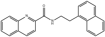 N-(2-naphthalen-1-ylethyl)quinoline-2-carboxamide 구조식 이미지