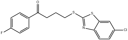 4-[(6-chloro-1,3-benzothiazol-2-yl)sulfanyl]-1-(4-fluorophenyl)butan-1-one 구조식 이미지