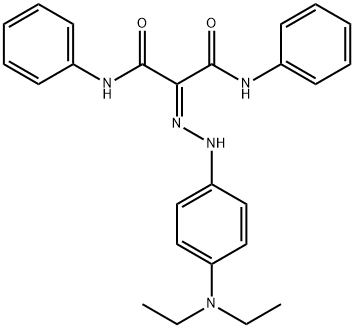 2-[[4-(diethylamino)phenyl]hydrazinylidene]-N,N'-diphenylpropanediamide Structure