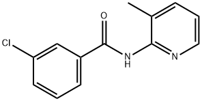 3-chloro-N-(3-methylpyridin-2-yl)benzamide Structure