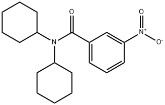 N,N-dicyclohexyl-3-nitrobenzamide 구조식 이미지