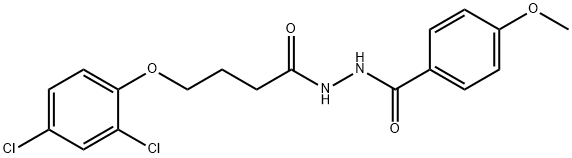 N'-[4-(2,4-dichlorophenoxy)butanoyl]-4-methoxybenzohydrazide Structure