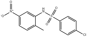 4-chloro-N-(2-methyl-5-nitrophenyl)benzenesulfonamide Structure