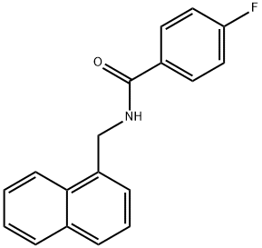 4-fluoro-N-(naphthalen-1-ylmethyl)benzamide Structure