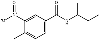 N-butan-2-yl-4-methyl-3-nitrobenzamide 구조식 이미지