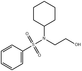 N-cyclohexyl-N-(2-hydroxyethyl)benzenesulfonamide 구조식 이미지