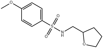 4-methoxy-N-(oxolan-2-ylmethyl)benzenesulfonamide 구조식 이미지