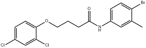 N-(4-bromo-3-methylphenyl)-4-(2,4-dichlorophenoxy)butanamide Structure