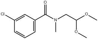 3-chloro-N-(2,2-dimethoxyethyl)-N-methylbenzamide Structure