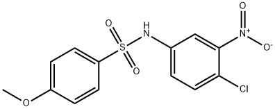 N-(4-chloro-3-nitrophenyl)-4-methoxybenzenesulfonamide Structure