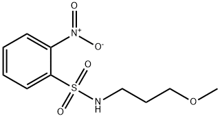 N-(3-methoxypropyl)-2-nitrobenzenesulfonamide 구조식 이미지