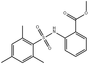 methyl 2-[(2,4,6-trimethylphenyl)sulfonylamino]benzoate 구조식 이미지