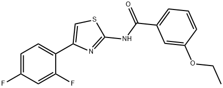 N-[4-(2,4-difluorophenyl)-1,3-thiazol-2-yl]-3-ethoxybenzamide Structure