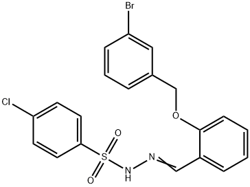 N-[(E)-[2-[(3-bromophenyl)methoxy]phenyl]methylideneamino]-4-chlorobenzenesulfonamide Structure