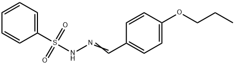 N-[(E)-(4-propoxyphenyl)methylideneamino]benzenesulfonamide Structure