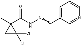 2,2-dichloro-1-methyl-N-[(E)-pyridin-3-ylmethylideneamino]cyclopropane-1-carboxamide Structure