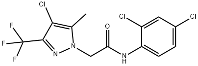 2-[4-chloro-5-methyl-3-(trifluoromethyl)pyrazol-1-yl]-N-(2,4-dichlorophenyl)acetamide 구조식 이미지