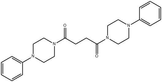 1,4-bis(4-phenylpiperazin-1-yl)butane-1,4-dione 구조식 이미지