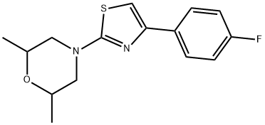 4-[4-(4-fluorophenyl)-1,3-thiazol-2-yl]-2,6-dimethylmorpholine Structure