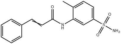 (E)-N-(2-methyl-5-sulfamoylphenyl)-3-phenylprop-2-enamide Structure