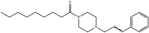 1-[4-[(E)-3-phenylprop-2-enyl]piperazin-1-yl]nonan-1-one 구조식 이미지