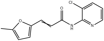 (E)-N-(3-chloropyridin-2-yl)-3-(5-methylfuran-2-yl)prop-2-enamide 구조식 이미지