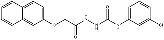 1-(3-chlorophenyl)-3-[(2-naphthalen-2-yloxyacetyl)amino]urea Structure