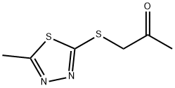 1-[(5-methyl-1,3,4-thiadiazol-2-yl)sulfanyl]propan-2-one Structure