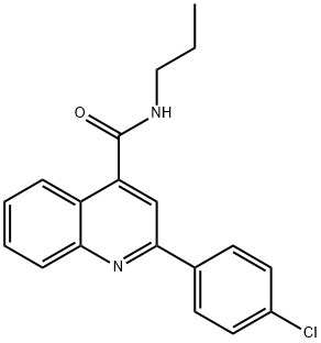 2-(4-chlorophenyl)-N-propylquinoline-4-carboxamide 구조식 이미지