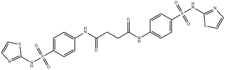 N,N'-bis[4-(1,3-thiazol-2-ylsulfamoyl)phenyl]butanediamide Structure