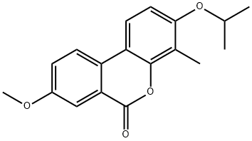 8-methoxy-4-methyl-3-propan-2-yloxybenzo[c]chromen-6-one Structure
