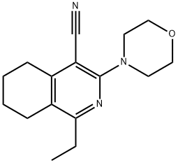 1-ethyl-3-morpholin-4-yl-5,6,7,8-tetrahydroisoquinoline-4-carbonitrile 구조식 이미지