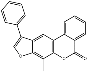 7-methyl-10-phenyl-[1]benzofuro[6,5-c]isochromen-5-one Structure