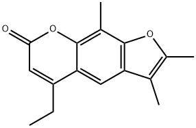 5-ethyl-2,3,9-trimethylfuro[3,2-g]chromen-7-one Structure