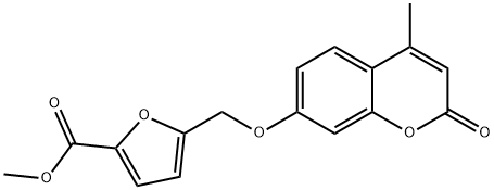 methyl 5-[(4-methyl-2-oxochromen-7-yl)oxymethyl]furan-2-carboxylate Structure