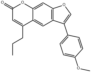 3-(4-methoxyphenyl)-5-propylfuro[3,2-g]chromen-7-one Structure