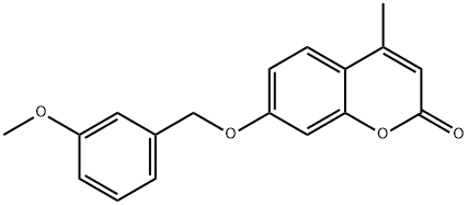 7-[(3-methoxyphenyl)methoxy]-4-methylchromen-2-one 구조식 이미지