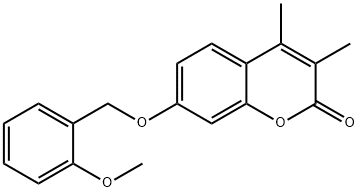 7-[(2-methoxyphenyl)methoxy]-3,4-dimethylchromen-2-one Structure