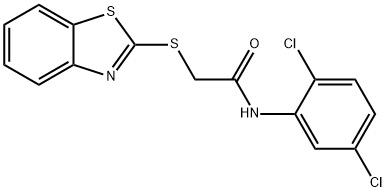 2-(1,3-benzothiazol-2-ylsulfanyl)-N-(2,5-dichlorophenyl)acetamide Structure