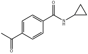 4-acetyl-N-cyclopropylbenzamide Structure