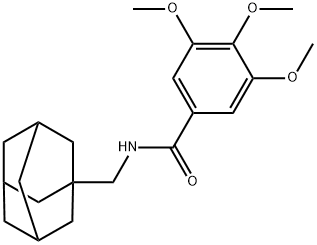 N-(1-adamantylmethyl)-3,4,5-trimethoxybenzamide 구조식 이미지