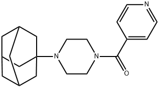 [4-(1-adamantyl)piperazin-1-yl]-pyridin-4-ylmethanone 구조식 이미지