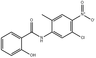 N-(5-chloro-2-methyl-4-nitrophenyl)-2-hydroxybenzamide 구조식 이미지