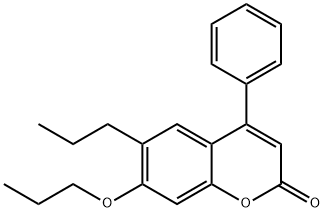 4-phenyl-7-propoxy-6-propylchromen-2-one 구조식 이미지