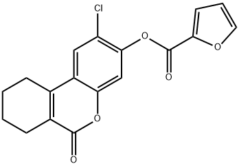 (2-chloro-6-oxo-7,8,9,10-tetrahydrobenzo[c]chromen-3-yl) furan-2-carboxylate Structure