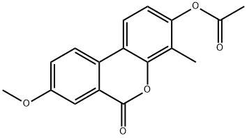 (8-methoxy-4-methyl-6-oxobenzo[c]chromen-3-yl) acetate Structure