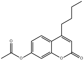 (4-butyl-2-oxochromen-7-yl) acetate 구조식 이미지